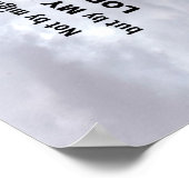 Zechariah 4:6 Weder durch Macht noch durch Power.. Poster (Ecke)