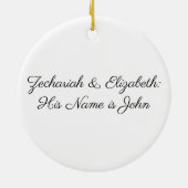 Zechariah & Elizabeth Jesse Tree Keramik Ornament (Hinten)