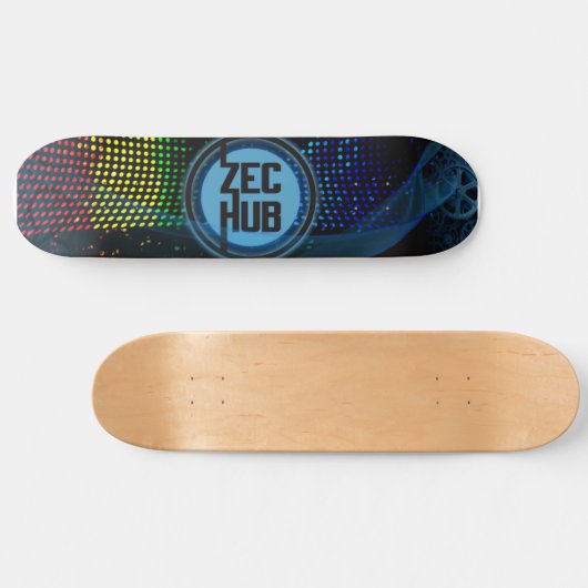 ZecHub Deck v1 Skateboard (Horizontal)