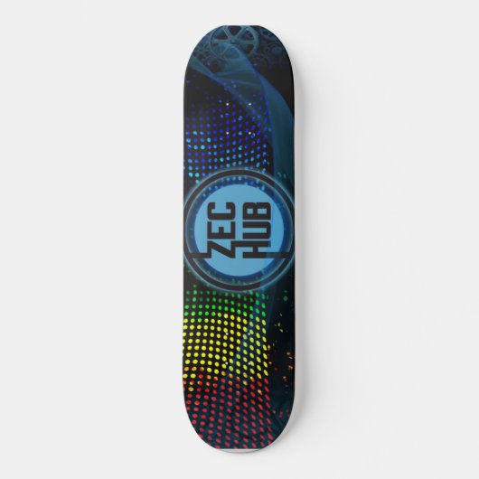 ZecHub Deck v1 Skateboard (Vorderseite)
