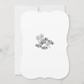 Zecken oder Leckerei niedliche Kürbiskuppel indivi Einladung (Rückseite)