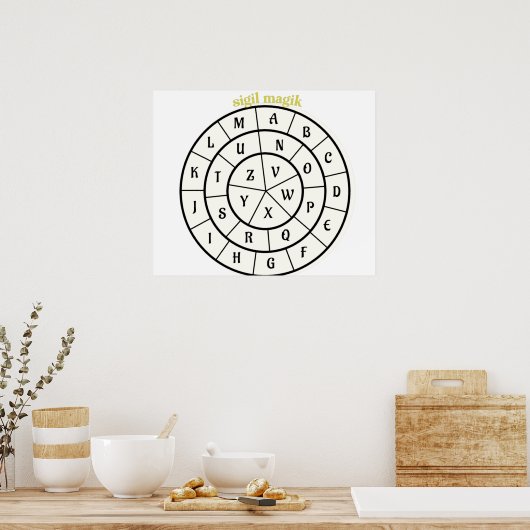 Zeckenrad Poster (Küche)