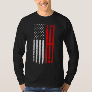 Zeckenverschiebung American Flag Muskel Car 6 Gear T-Shirt