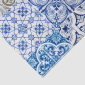 Zeckpapier für blaue Fliesen Seidenpapier (Ausschnitt)