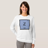 Zed Name Chemistry Element Periodische Tabelle T-Shirt (Vorne ganz)