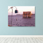 Zedar-Schlüsselbird-Feeder Leinwanddruck (Insitu (Holzboden))