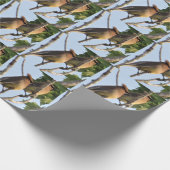Zedar Waxwing - Backyard Bird - Wrapping Paper Rol Geschenkpapier (Ecke)