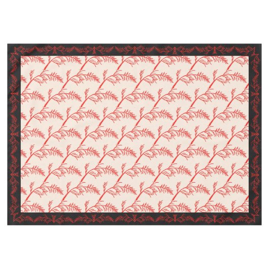 Zeder-Blätter auf einem Tabletts Tischdecke (Vorderseite (Horizontal))