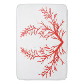 Zeder-Blätter auf einer Badematte (Vorderseite Vertikal)