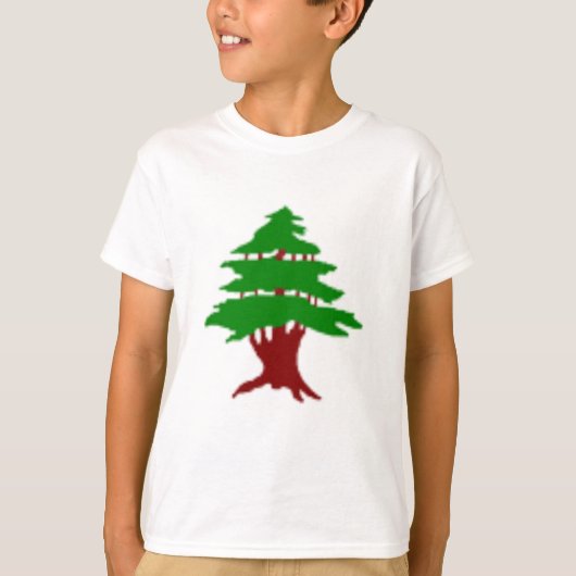 Zeder des Libanon Premium Patriotic Image T - Shir T-Shirt (Vorderseite)