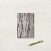 Zedern-Baumrindebeschaffenheit Post-it Klebezettel (Auf Schreibtisch)