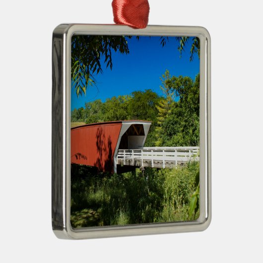 Zedern-Brücke Silbernes Ornament (Rechts)