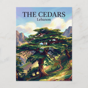 Zedern des Libanon Postkarte