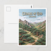 Zedern Gottes Bsharri Libanon Postkarte (Vorne/Hinten)
