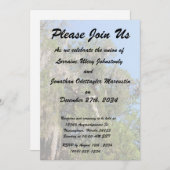 Zedern mit spanischem Moos Einladung (Vorne/Hinten)