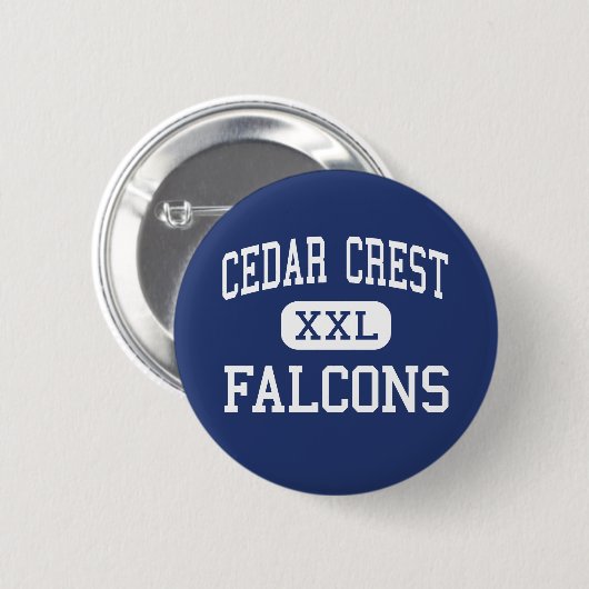 Zedern-Wappen - Falken - hoch - der Libanon Button (Vorne & Hinten)