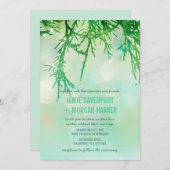 Zedernadeln Einladung (Vorne/Hinten)