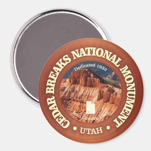 Zedernausbrüche (NM) Magnet (Vorderseite/Rückseite)