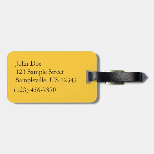 Zedernholzbrauenschau Gepäckanhänger (Rückseite horizontal)