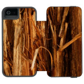 Zedernholzbrauenschau Incipio iPhone Geldbeutel-Hülle (Folio Geöffnet)