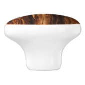 Zedernholzbrauenschau Keramikknauf (Seitenansicht)