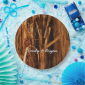 Zedernholzbrauenschau Pappteller (Party)