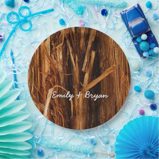 Zedernholzbrauenschau Pappteller (Party)