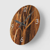 Zedernholzbrauenschau Runde Wanduhr (Winkel)