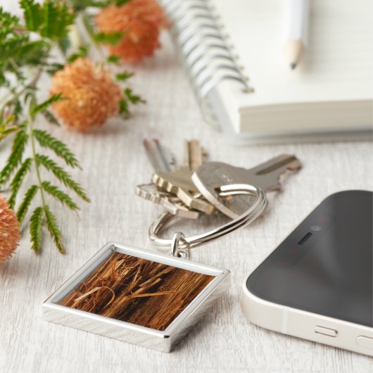 Zedernholzbrauenschau Schlüsselanhänger (Seite)