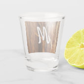 Zedernholzbrauenschau Schnapsglas (Rückseite)