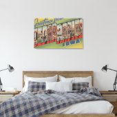 Zedernrasen, Iowa - Große Buchstabenszenen Leinwanddruck (Insitu (Schlafzimmer))