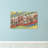 Zedernrasen, Iowa - Große Buchstabenszenen Leinwanddruck (Insitu (Holzboden))