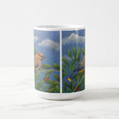 Zedernseidenschwanz-Vogel Kaffeetasse (Mittel)