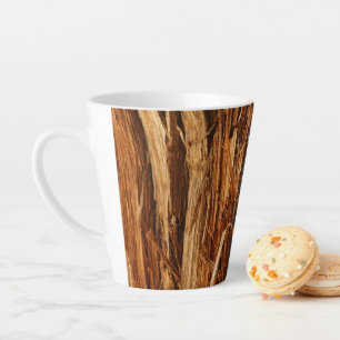Zederntextur Holzrinden-Look Milchtasse