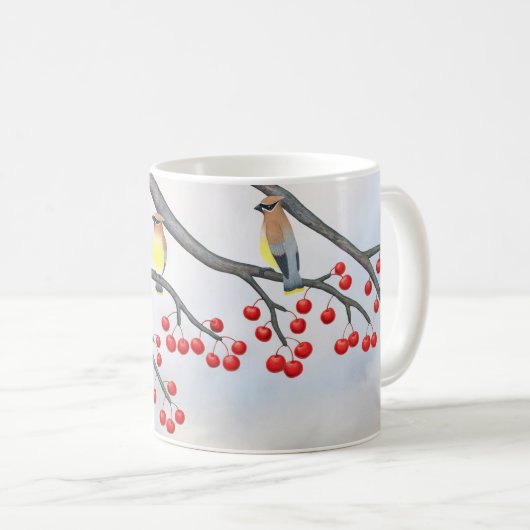 Zedernwachs und Krabben Kaffeetasse (VorderseiteRechts)