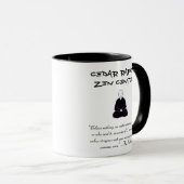 ZederRapidszen-Mitte-Tasse mit Buddha-Zitat Tasse (VorderseiteRechts)