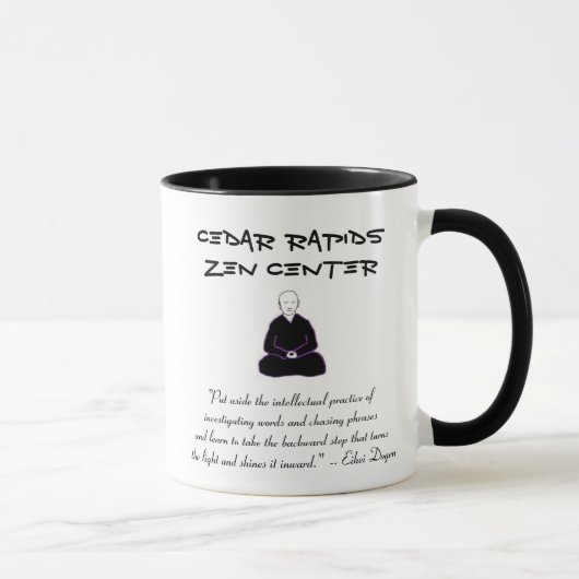 ZederRapidszen-Mitte-Tasse mit Dogen Zitat Tasse (Rechts)