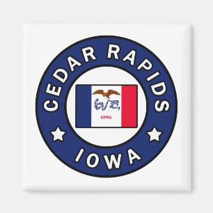 Zederrasen Iowa Magnet