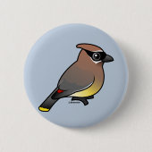 ZederWaxwing Button (Vorderseite)