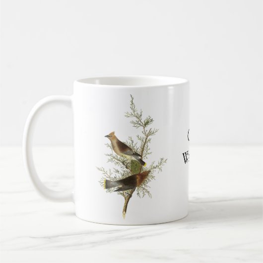 ZederWaxwing, John Audubon Kaffeetasse (Links)