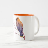 ZederWaxwing Zweifarbige Tasse (VorderseiteRechts)