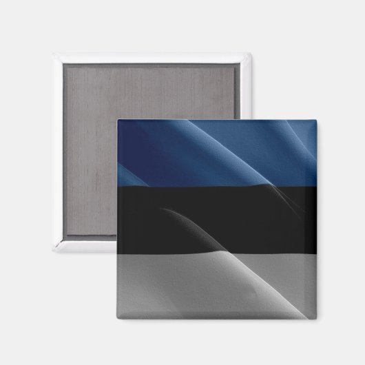 zEE002 ESTLAND schwingende FLAG Estland - Kühlschr Magnet (Vorderseite/Rückseite)