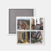 zEE003 TALLINN Estland, Kühlschrank Magnet (Vorderseite/Rückseite)