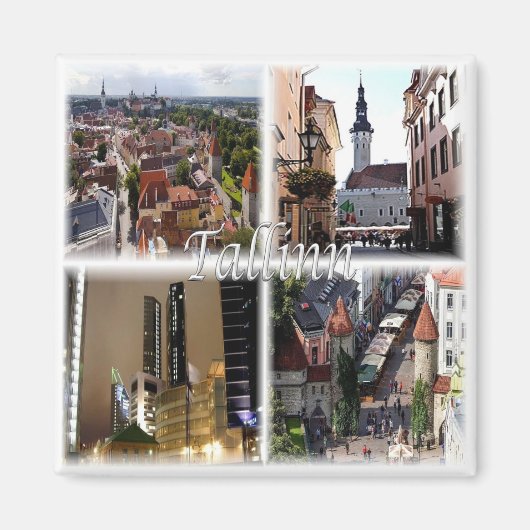 zEE003 TALLINN Estland, Kühlschrank Magnet (Vorne)