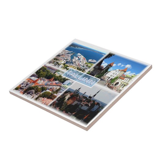 zEE005 TALLINN, Alte Stadt, Hafen, Estland Fliese (Seite)