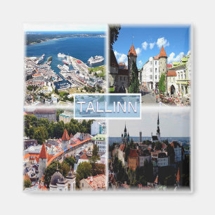 zEE005 TALLINN, Alte Stadt, Hafen, Estland- Magnet