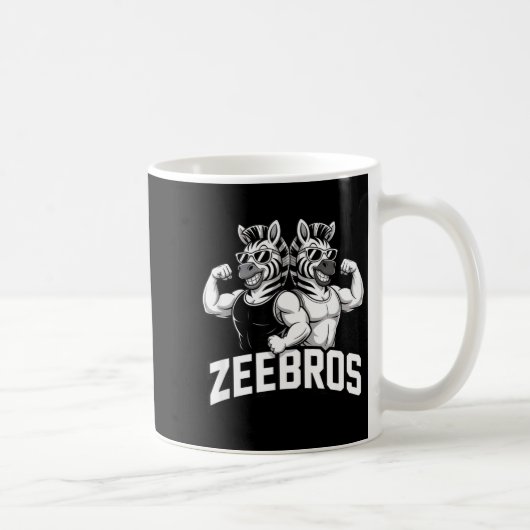 Zeebros Cute Zebra Duo Design For Zebros Lovers Kaffeetasse (Rechts)