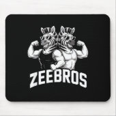 Zeebros Cute Zebra Duo Design For Zebros Lovers  Mousepad (Vorne)