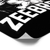 Zeebros Cute Zebra Duo Design For Zebros Lovers  Poster (Ecke)