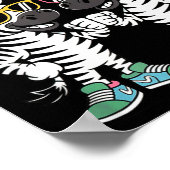 Zeebros Cute Zebra Duo Design For Zebros Lovers Poster (Ecke)